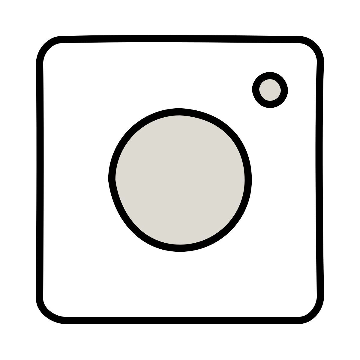 claude hand drawn style instagram icon