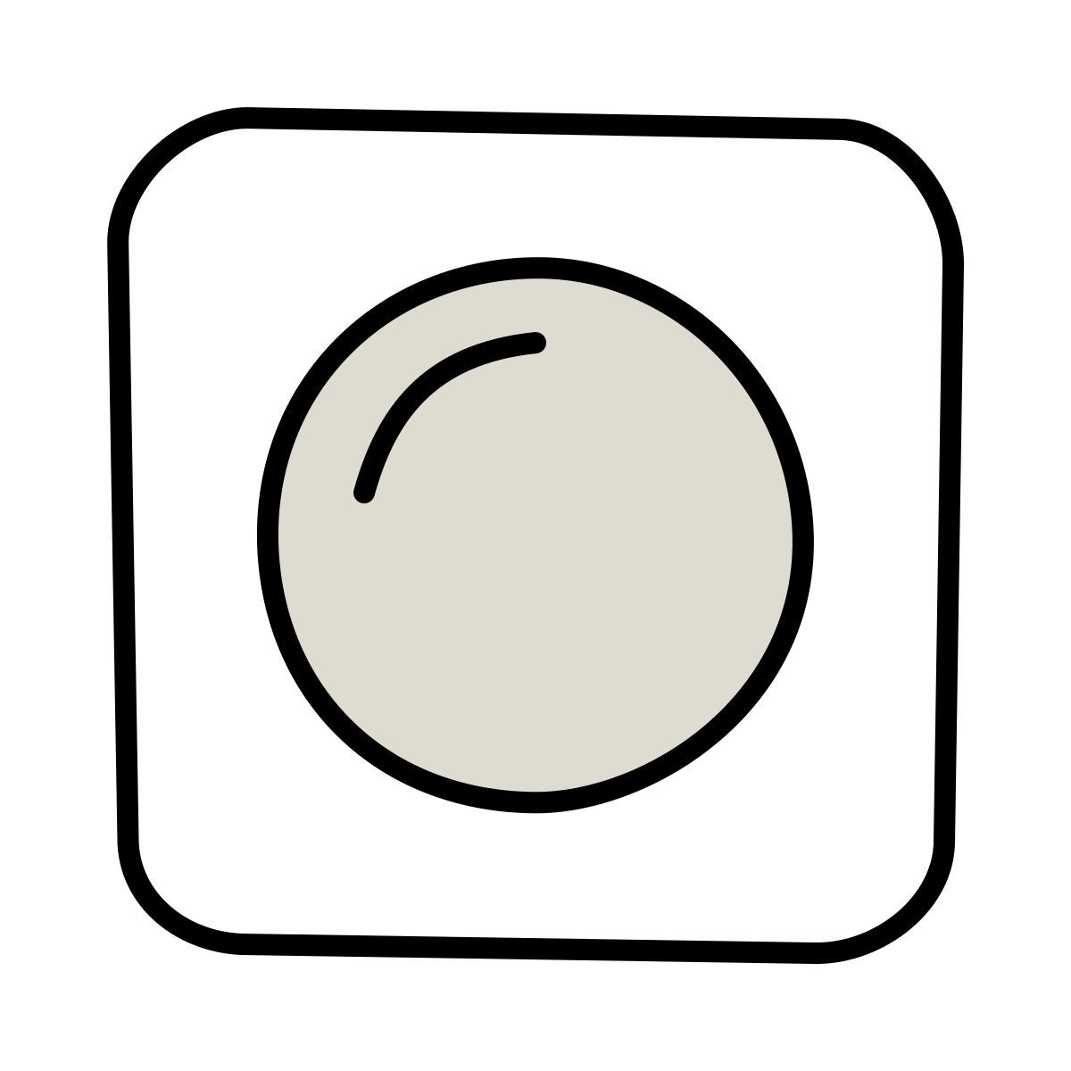 claude hand drawn Stil integrierte webcam Icon