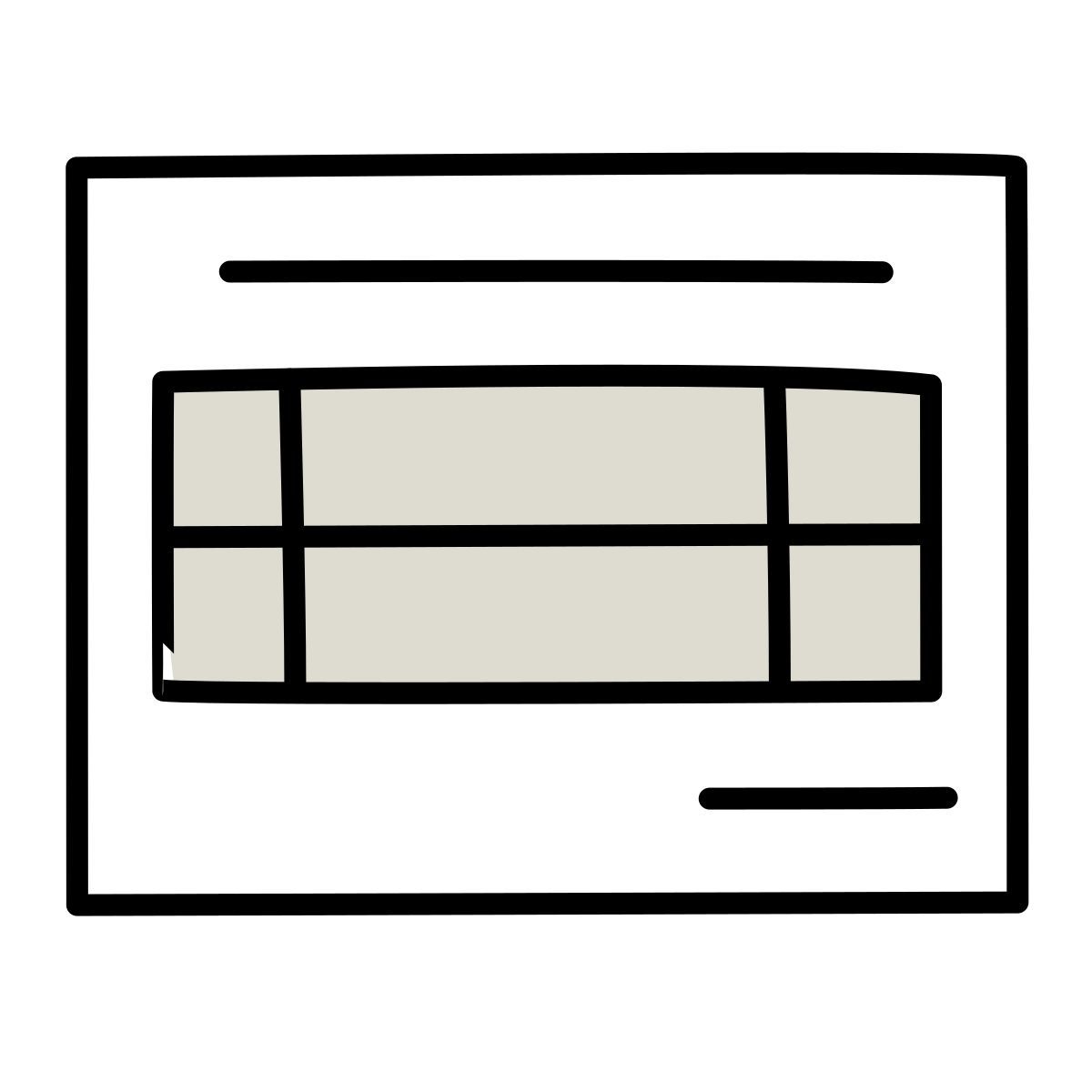 claude hand drawn style invoice icon