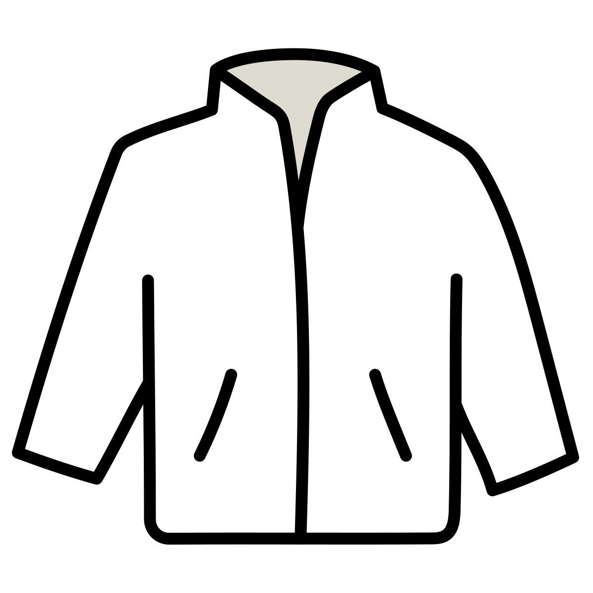 claude hand drawn style jacket icon