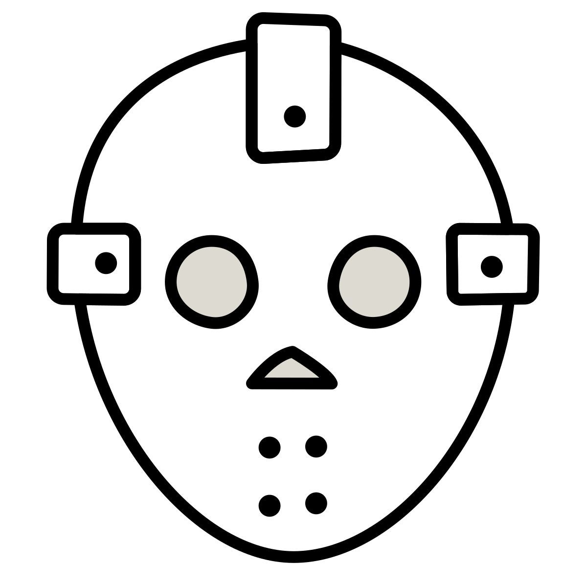 claude hand drawn 스타일 jason voorhees 아이콘