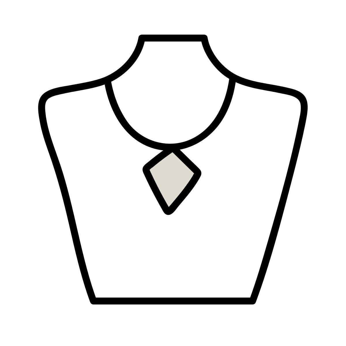 icono joyas claude hand drawn estilo