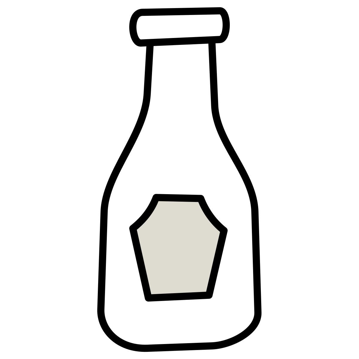 icono kétchup claude hand drawn estilo