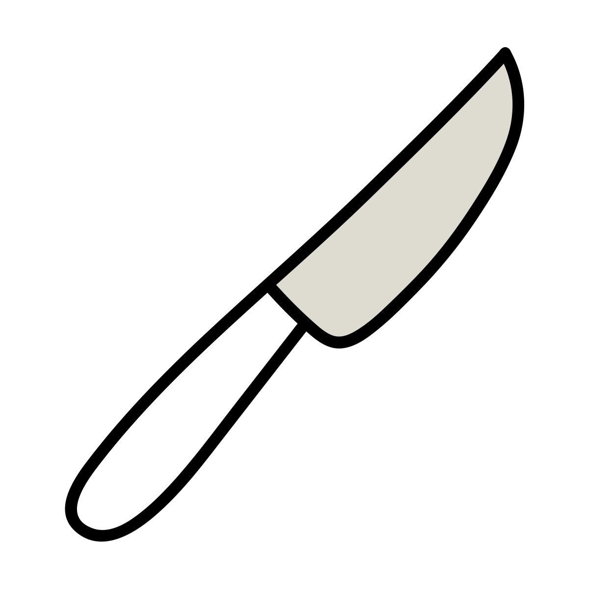 claude hand drawn 风格 刀 图标