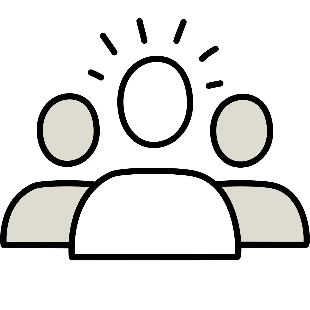icon liderança claude hand drawn estilo