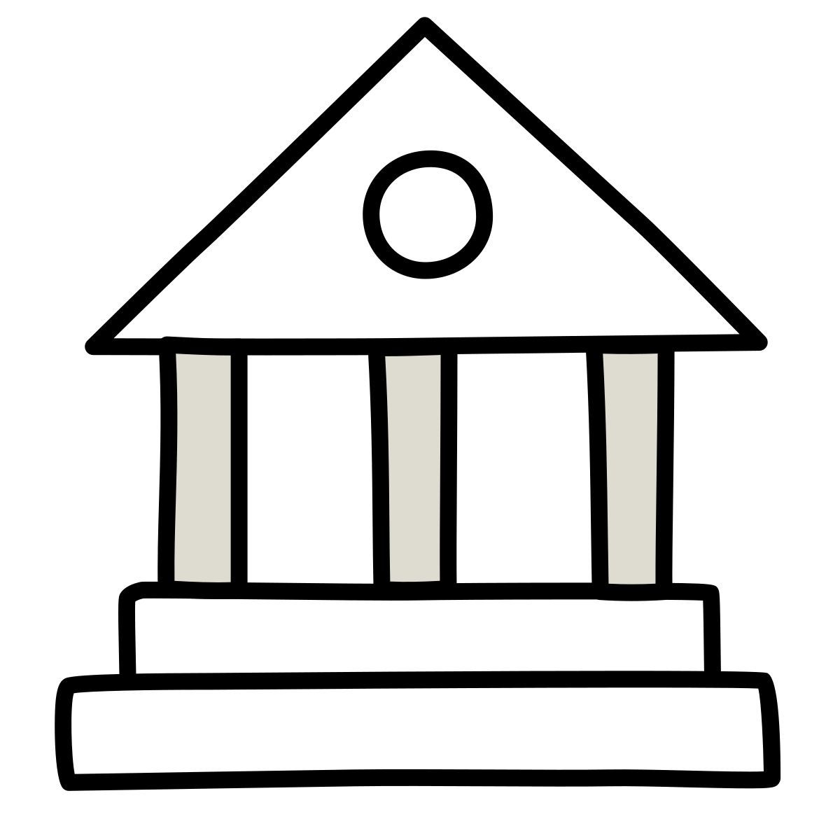 claude hand drawn style bibliothèque icon