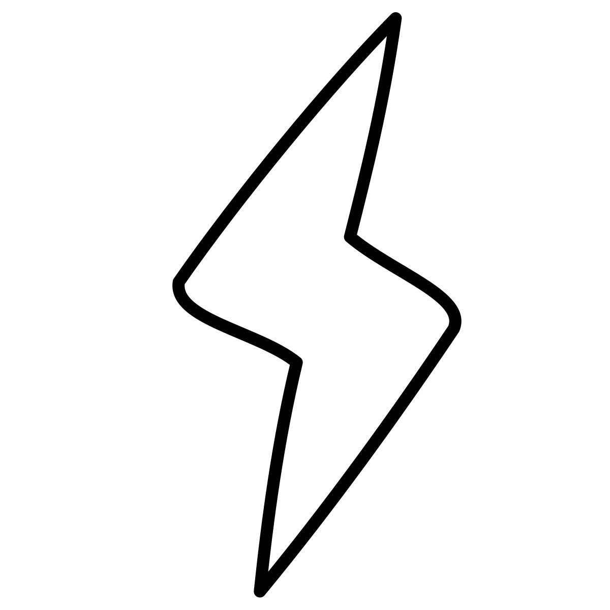 claude hand drawn style fulmine icon