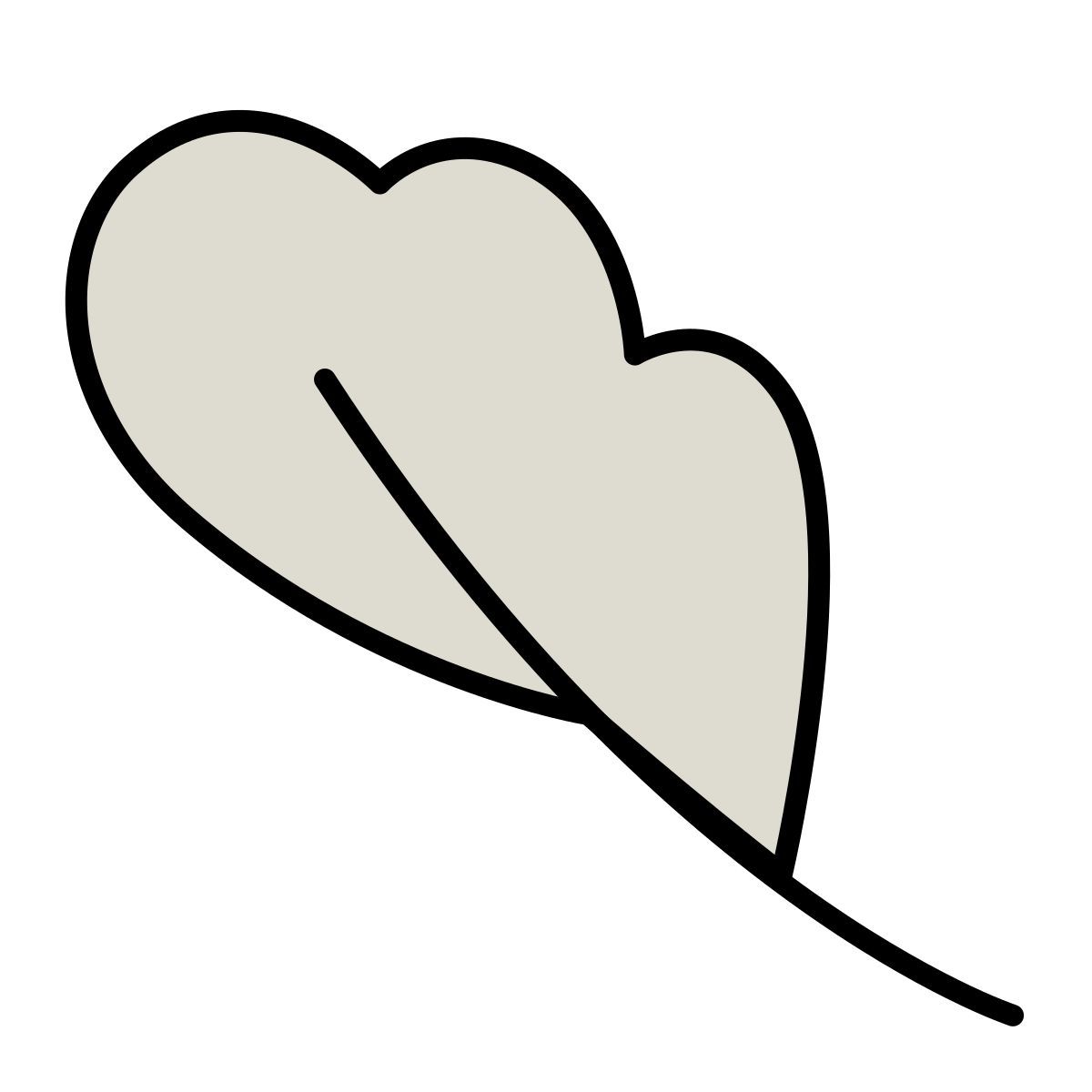 claude hand drawn style peso leggero icon
