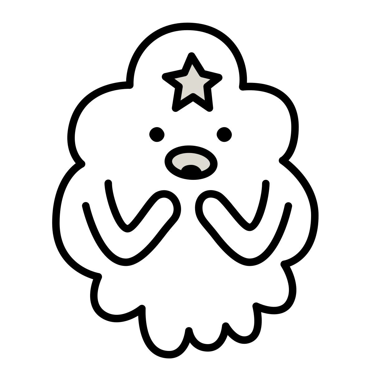 claude hand drawn 스타일 lumpy space princess 아이콘