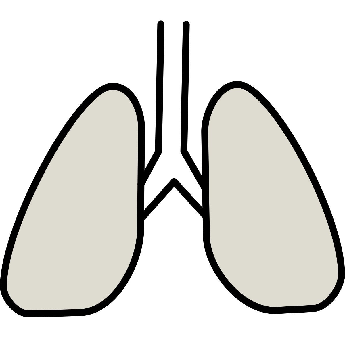 icon lungs claude hand drawn estilo