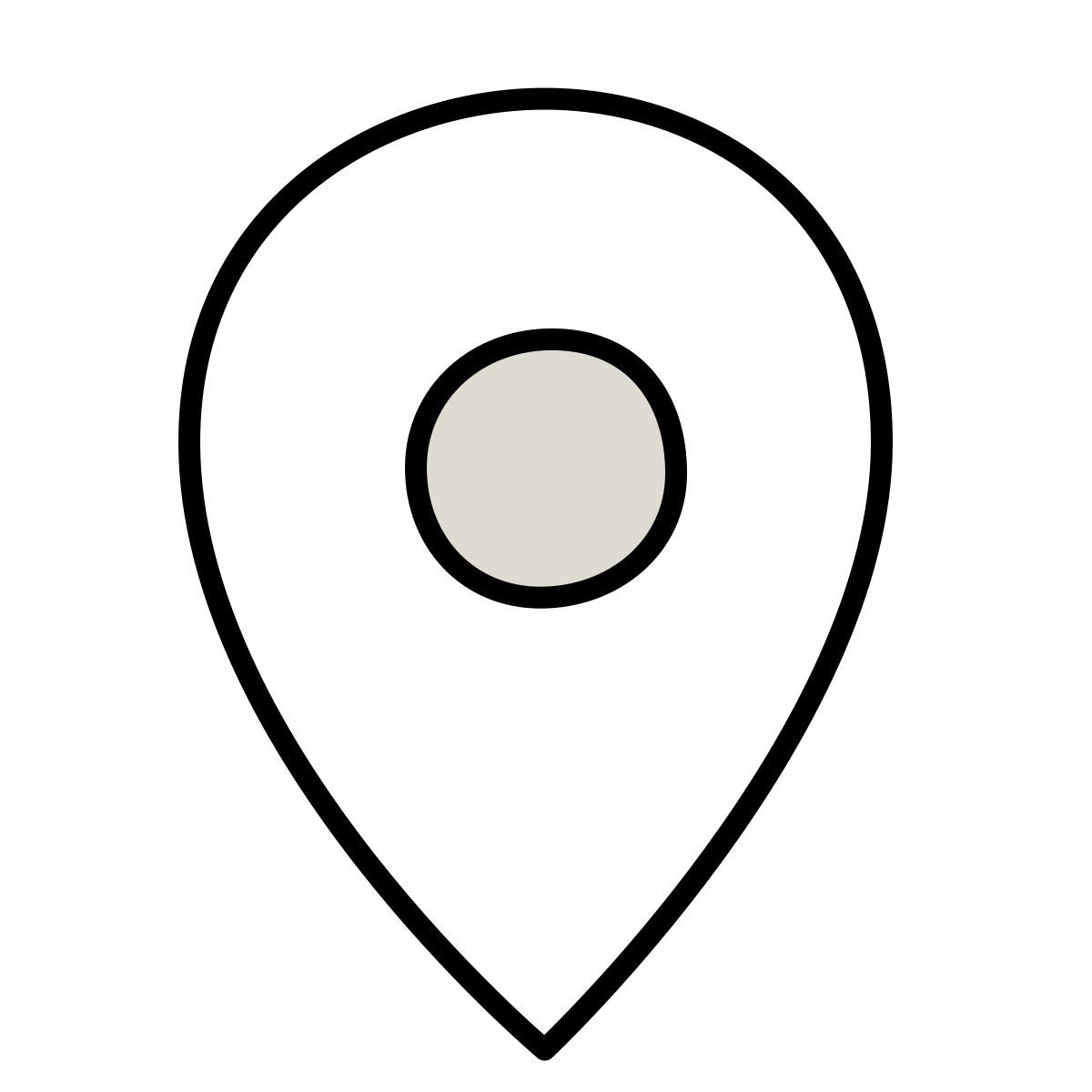 icon mapa claude hand drawn estilo