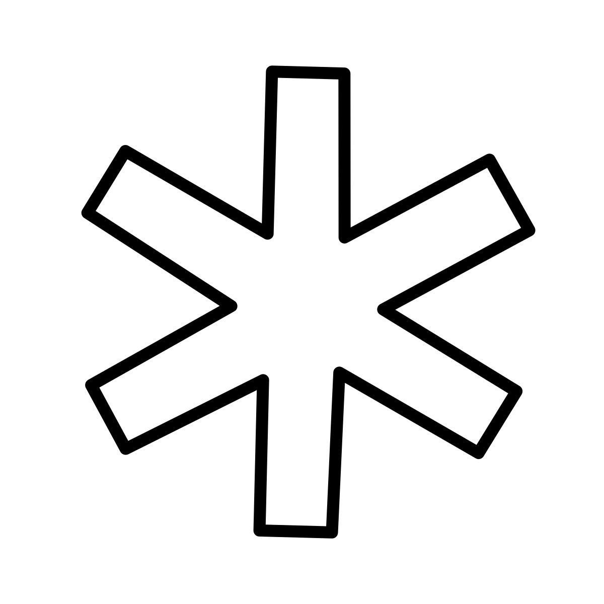 icon médico id claude hand drawn estilo