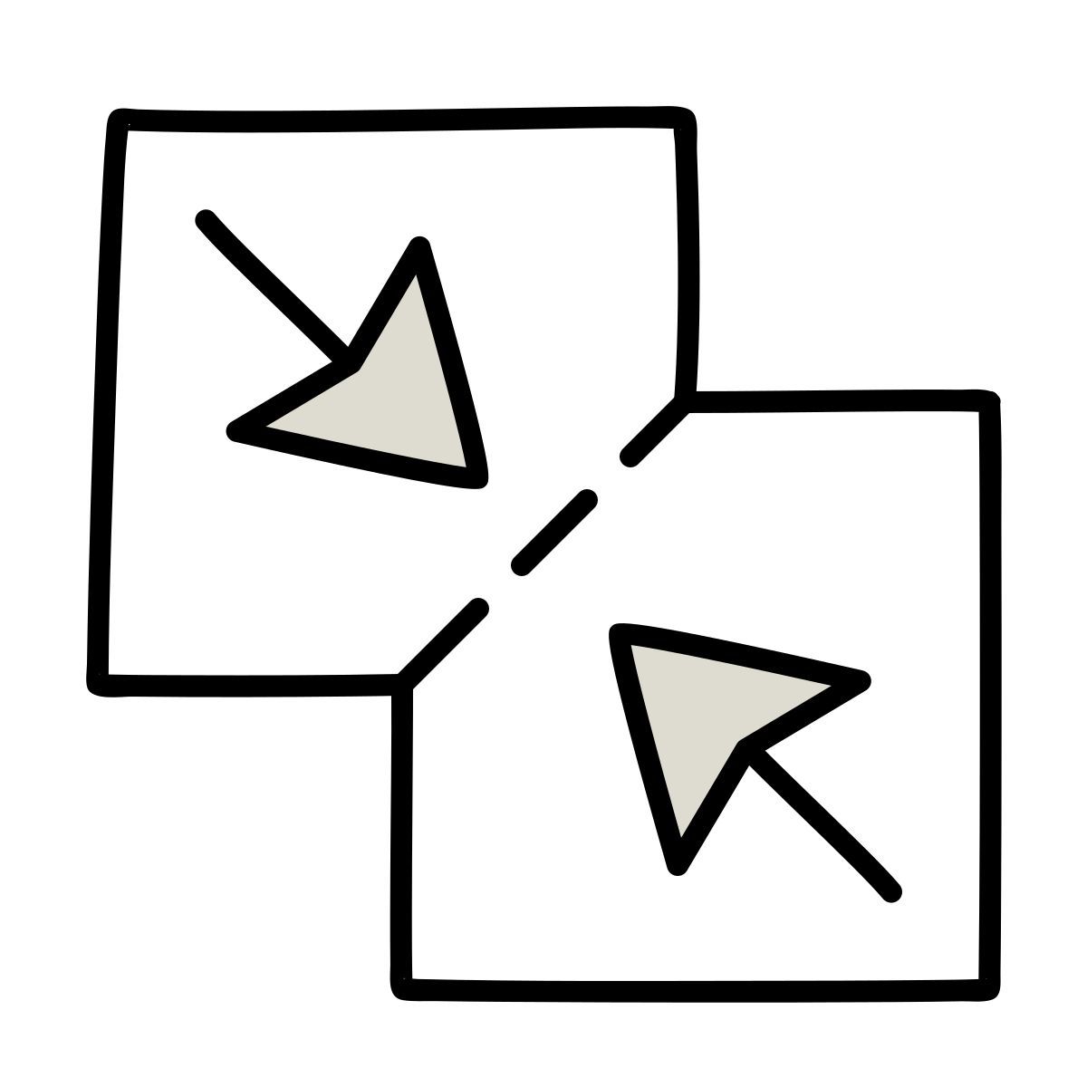 icono combinar archivos claude hand drawn estilo