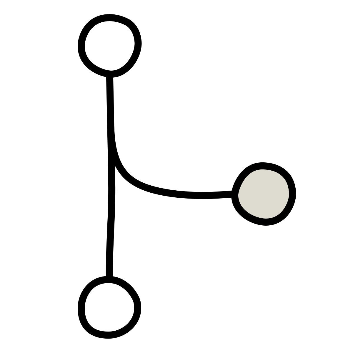 claude hand drawn style merge git icon