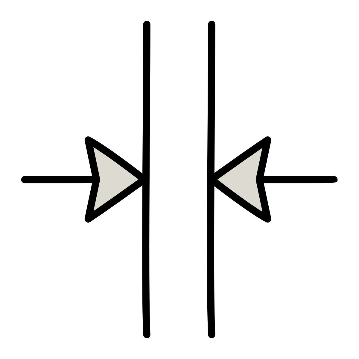 icono combinar en vertical claude hand drawn estilo