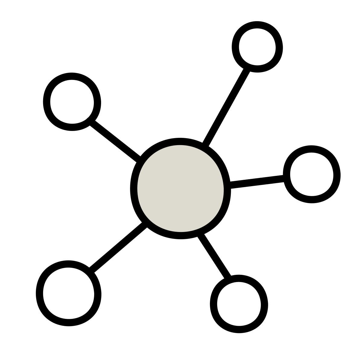 icon mapa mental claude hand drawn estilo