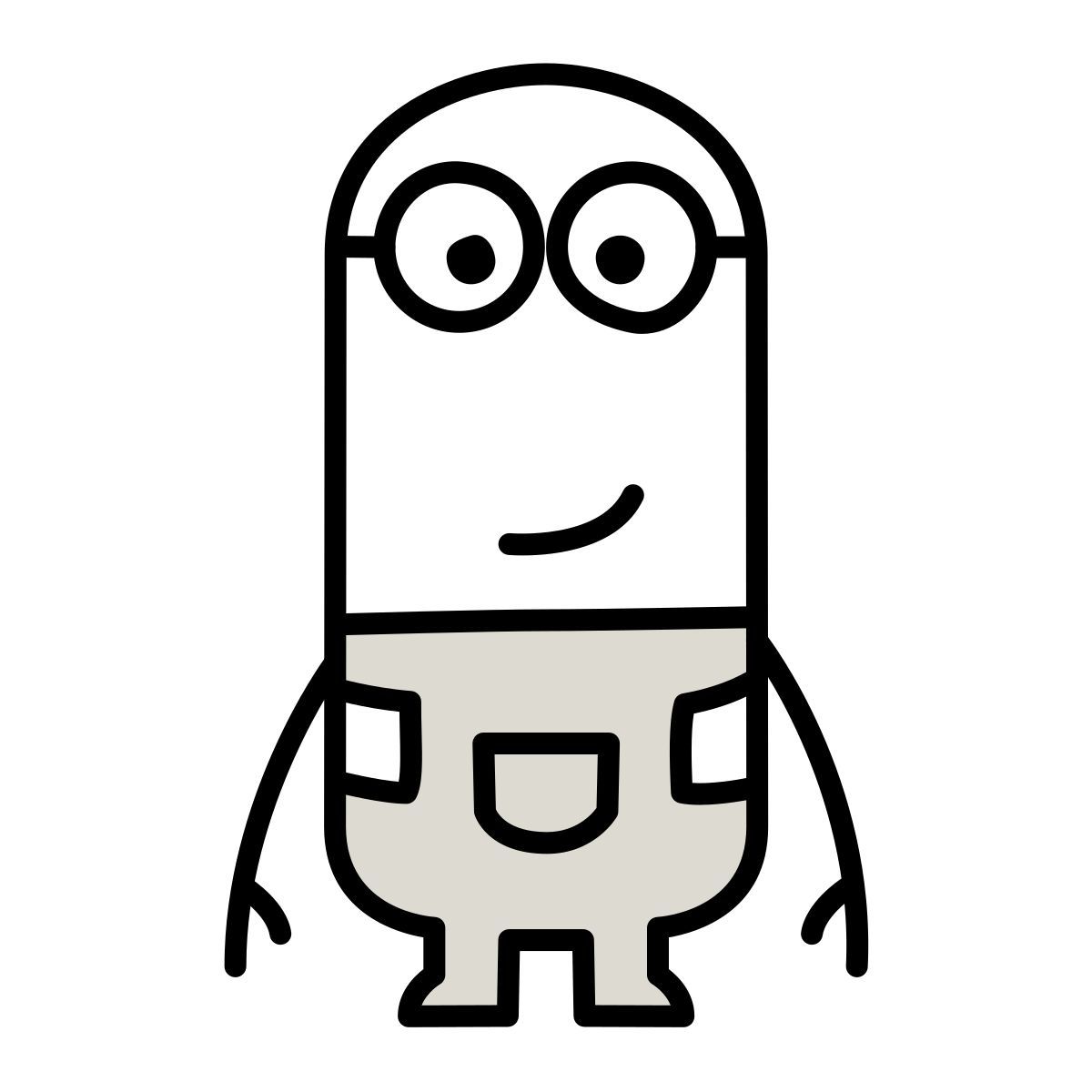 claude hand drawn 스타일 minion 아이콘