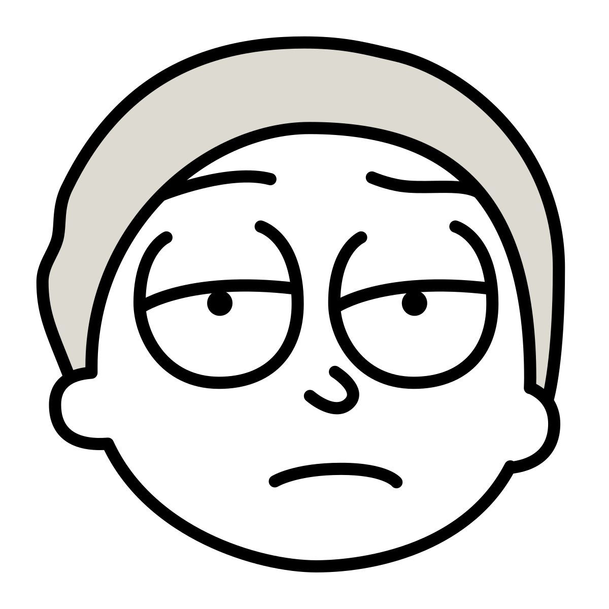 icône morty smith claude hand drawn style