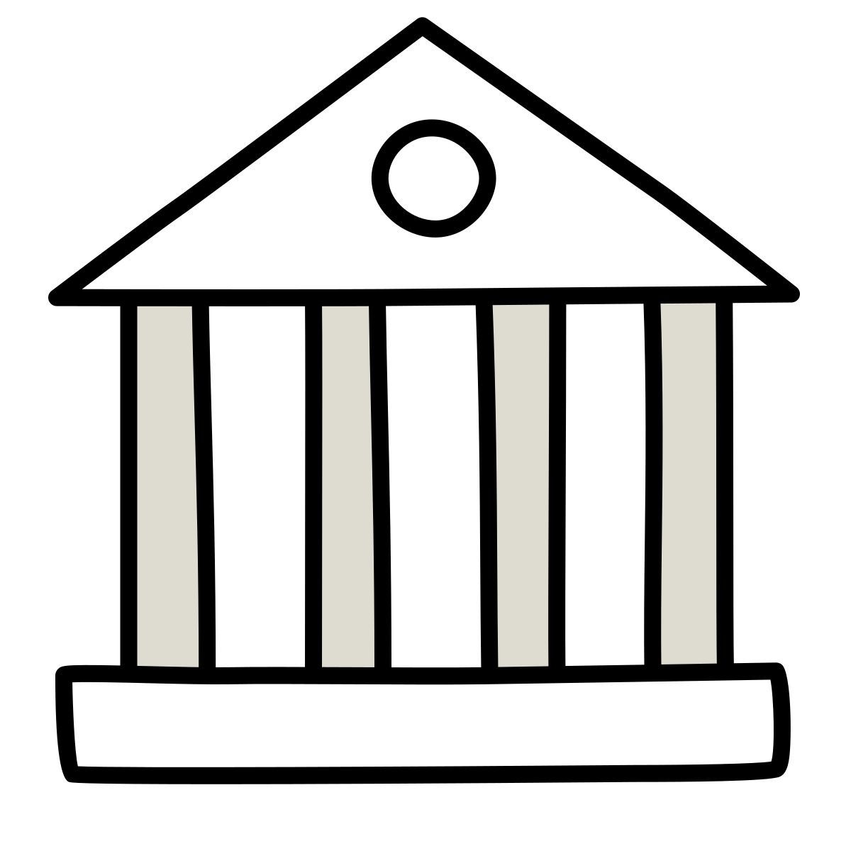 claude hand drawn style museum icon