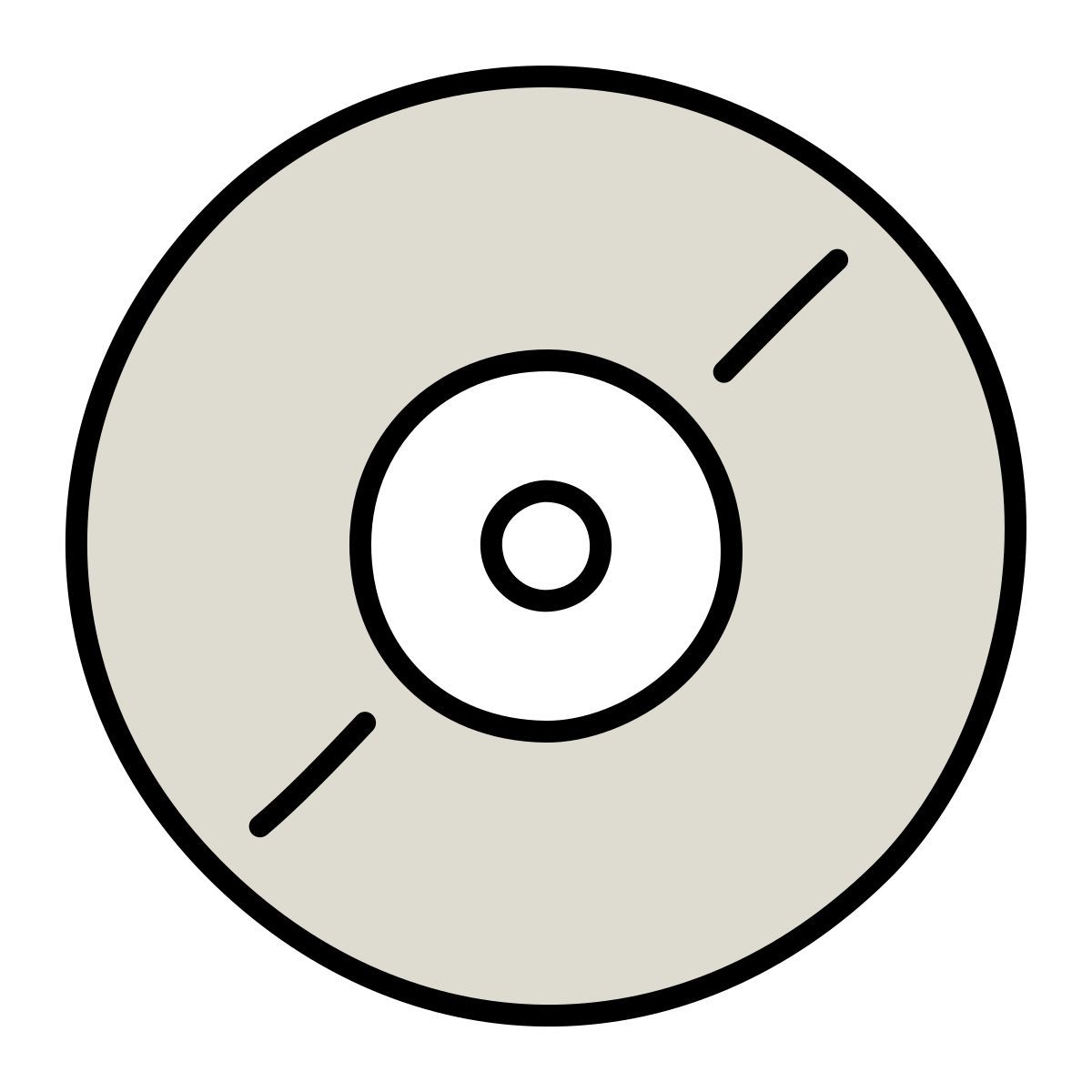 claude hand drawn style gravar música icon