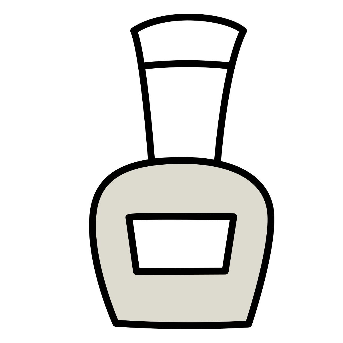 claude hand drawn style nagellack icon