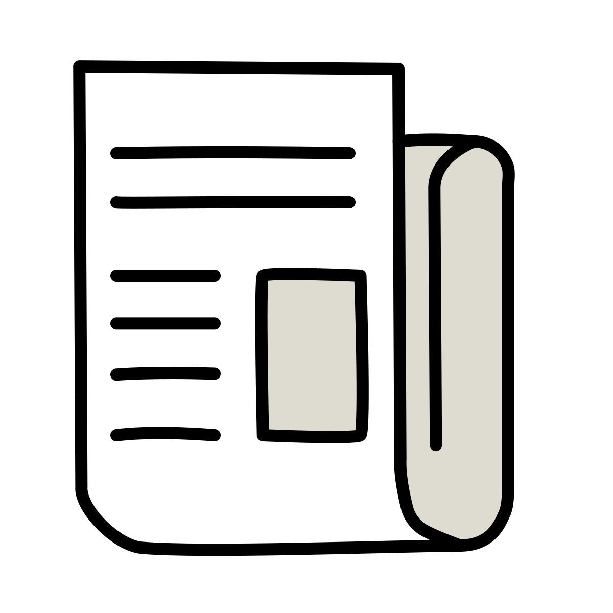 claude hand drawn style noticias icon