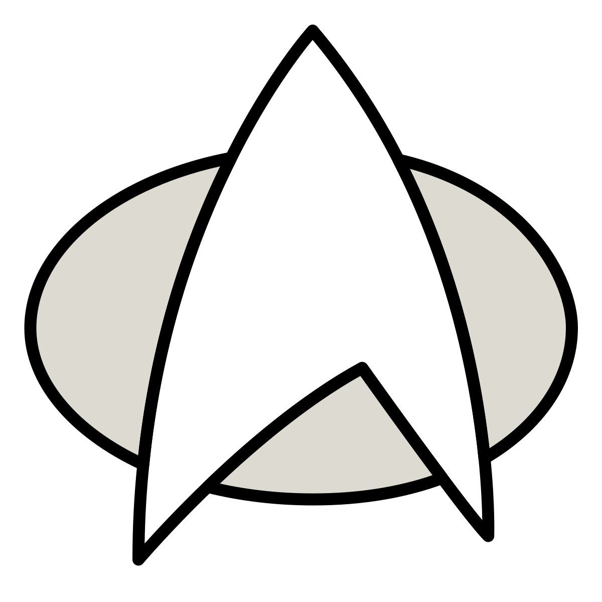 claude hand drawn 스타일 star trek 아이콘