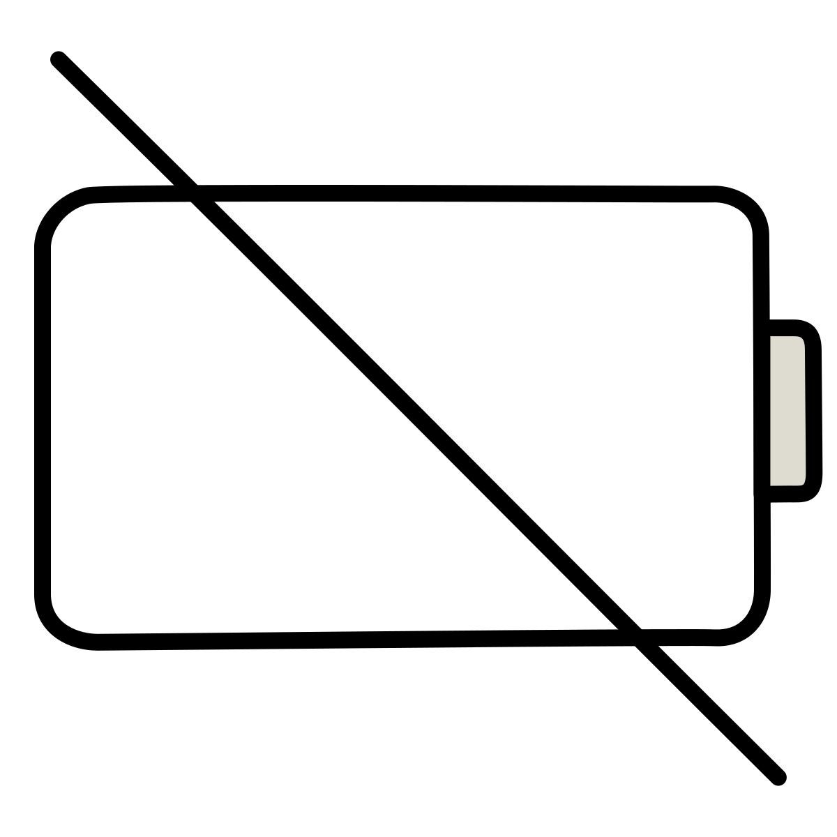 icon sem bateria claude hand drawn estilo