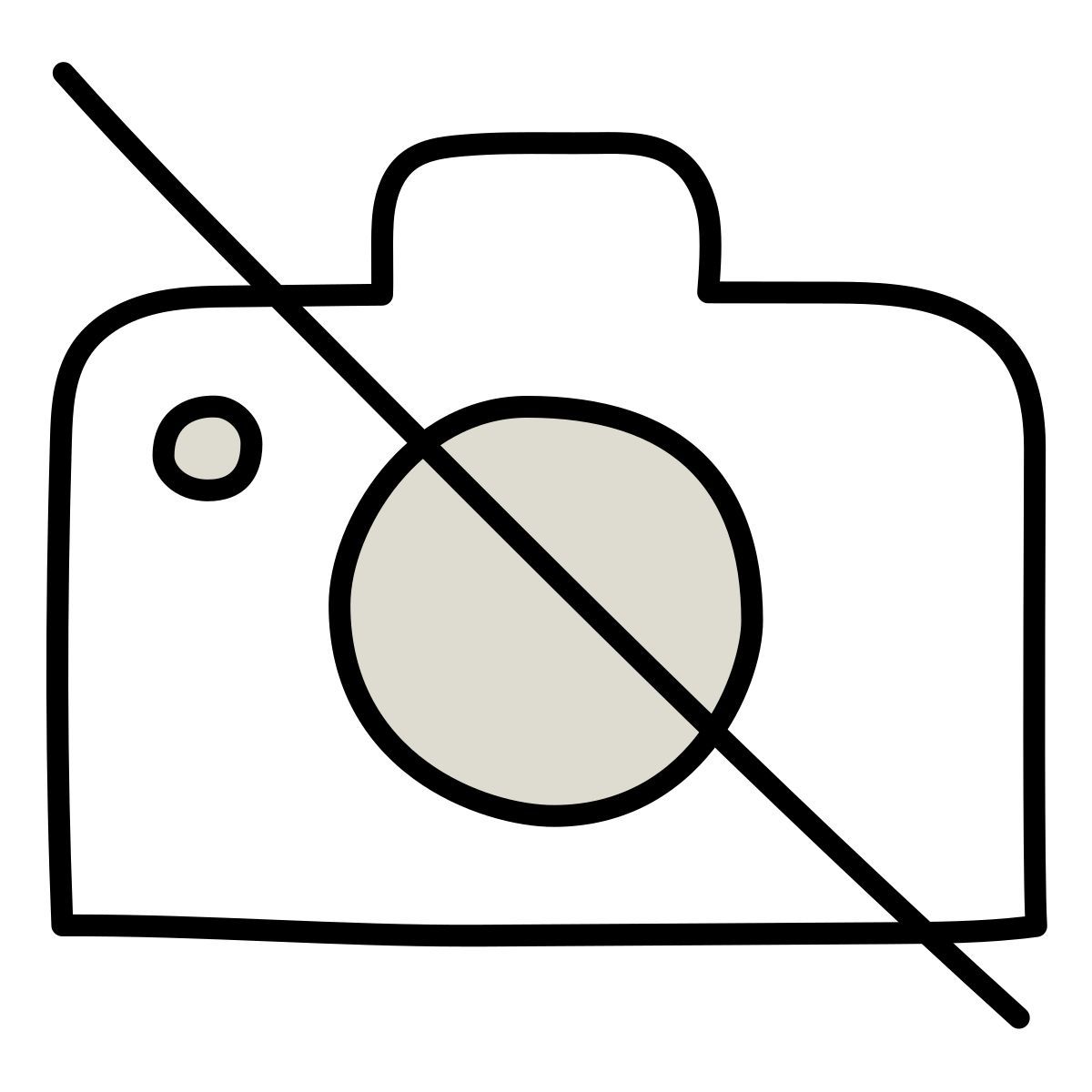 icona no fotocamera claude hand drawn stile