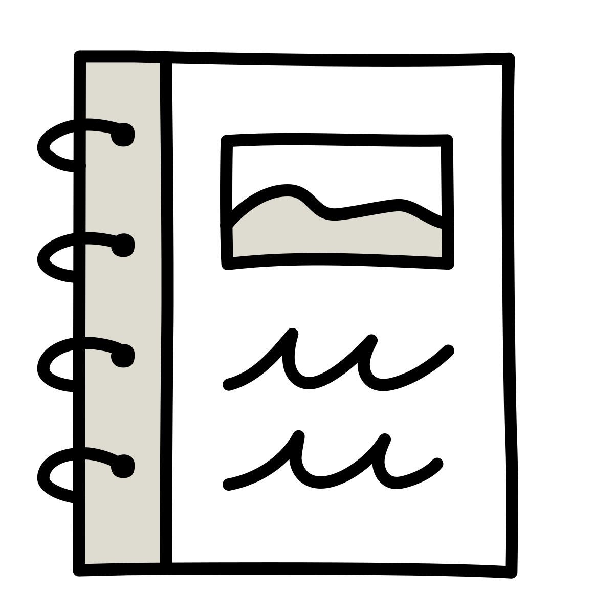 claude hand drawn style notepad icon