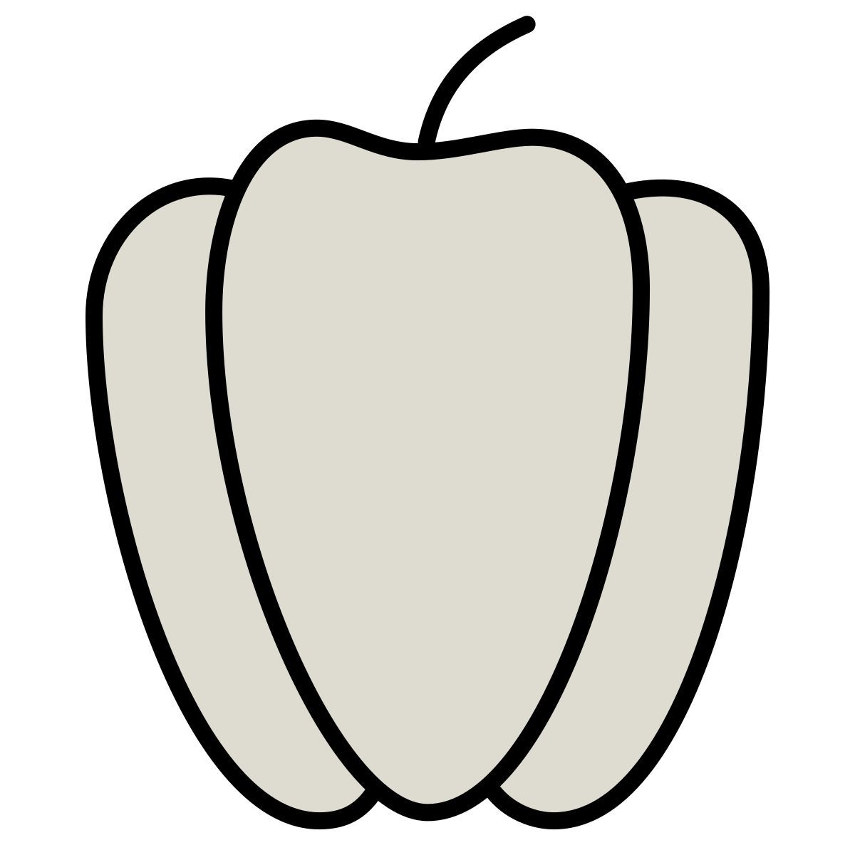 claude hand drawn Stil paprika Icon