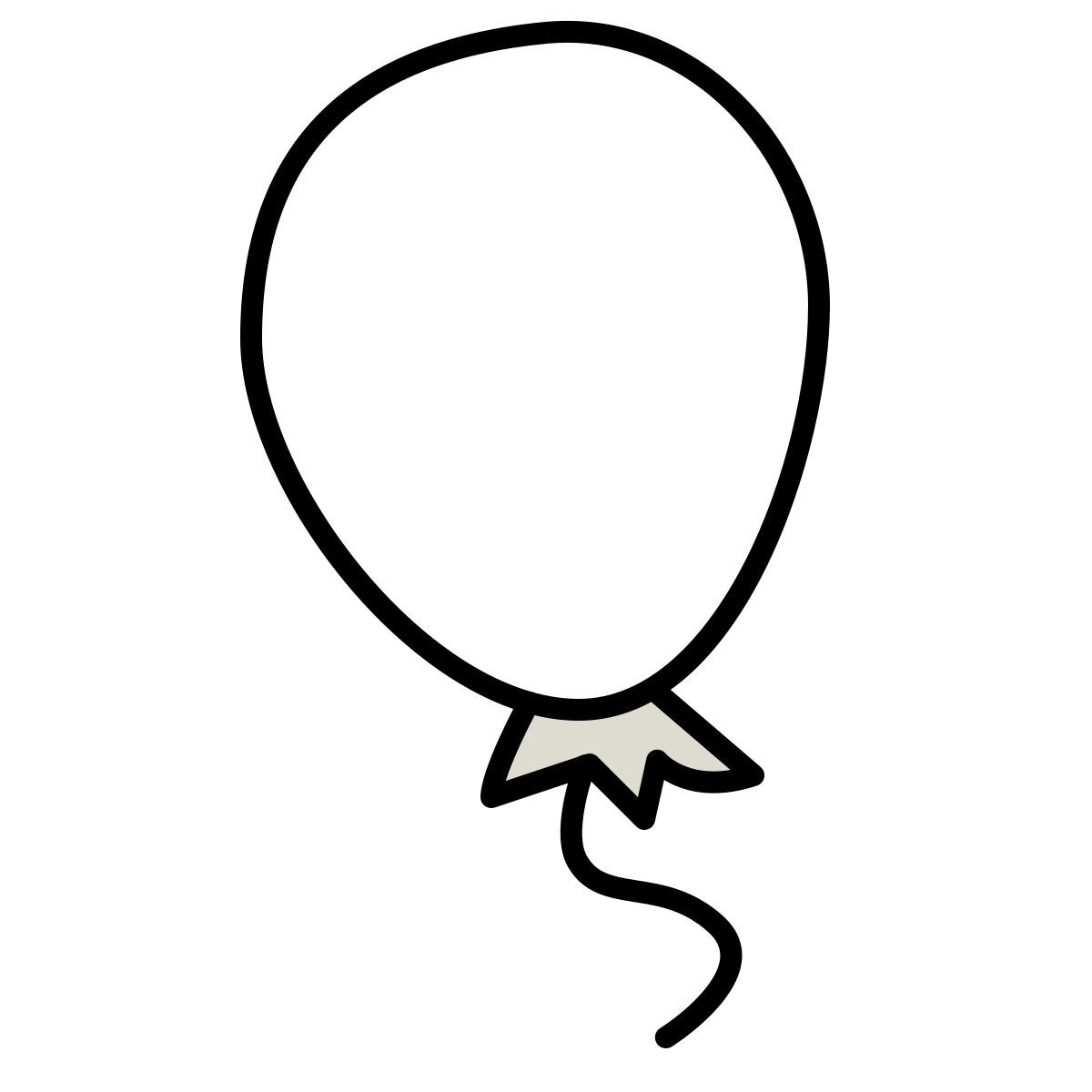 claude hand drawn style ballon icon