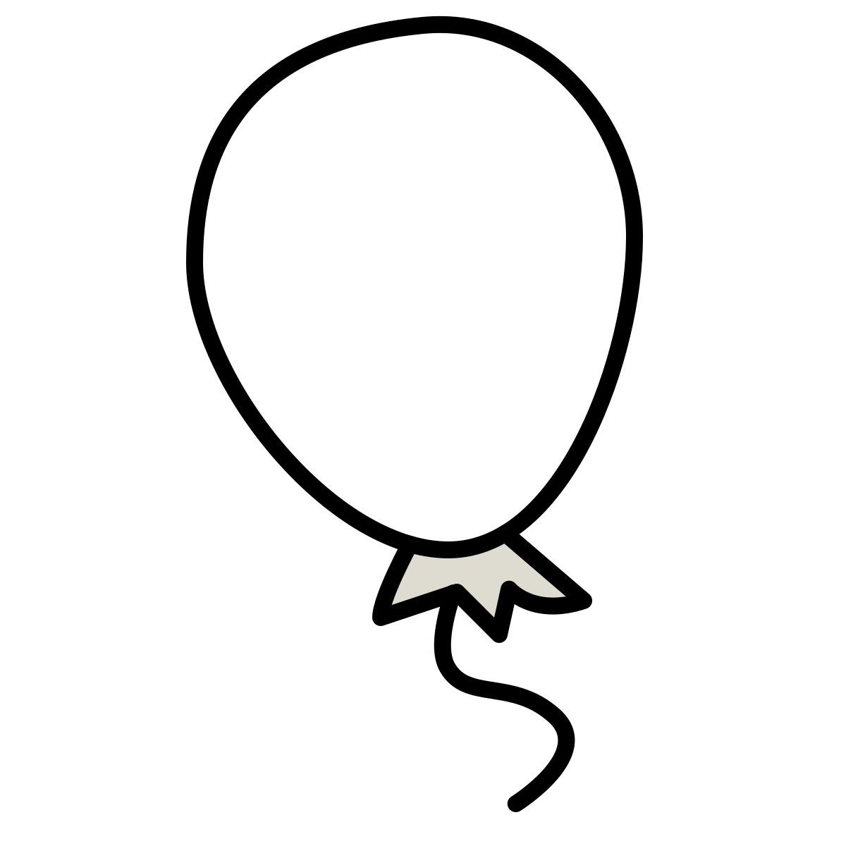 claude hand drawn style ballon icon