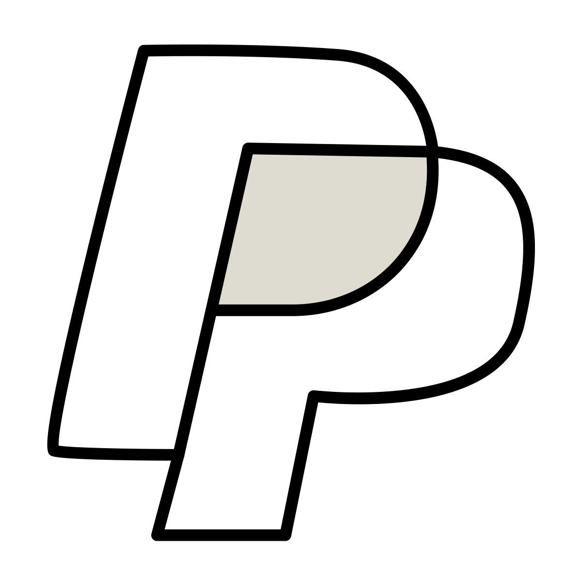 claude hand drawn style paypal icon