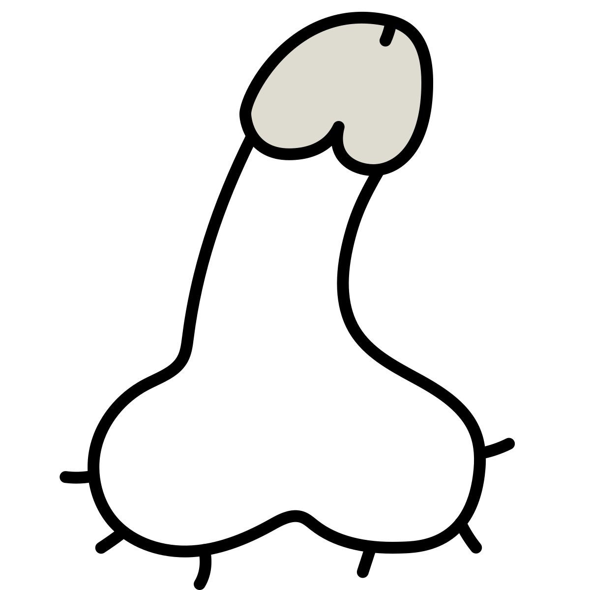 claude hand drawn style pene icon