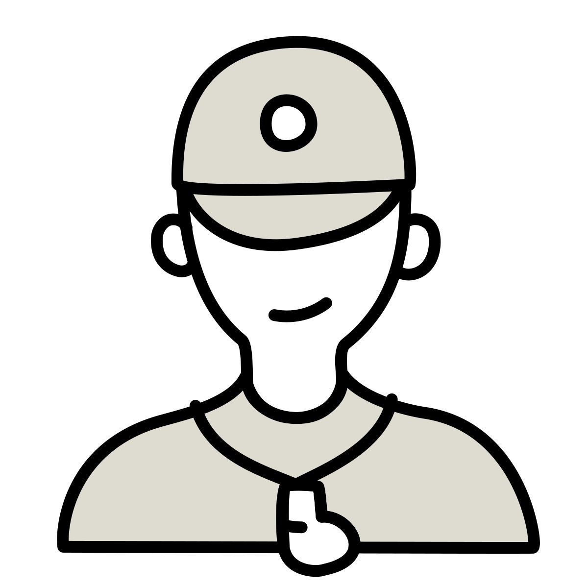 claude hand drawn style treinador pessoal icon
