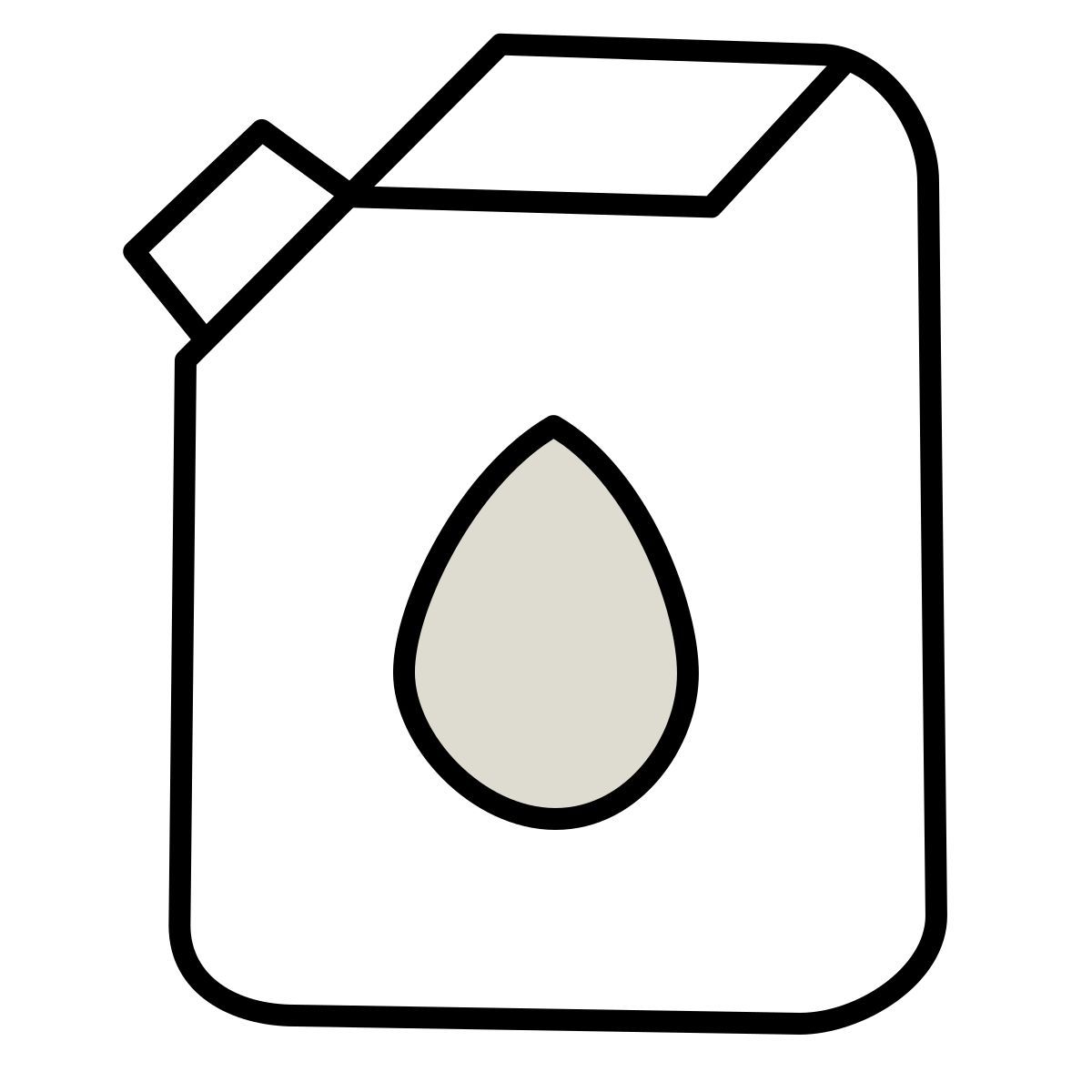 icona benzina claude hand drawn stile