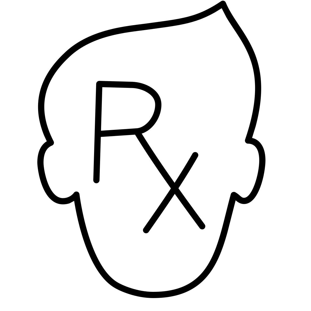 icône pharmacien claude hand drawn style