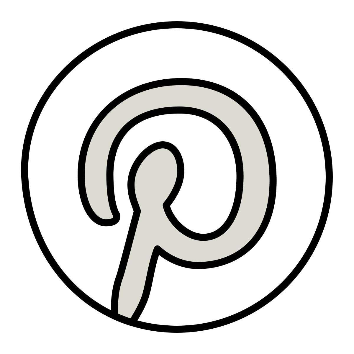 claude hand drawn style pinterest icon