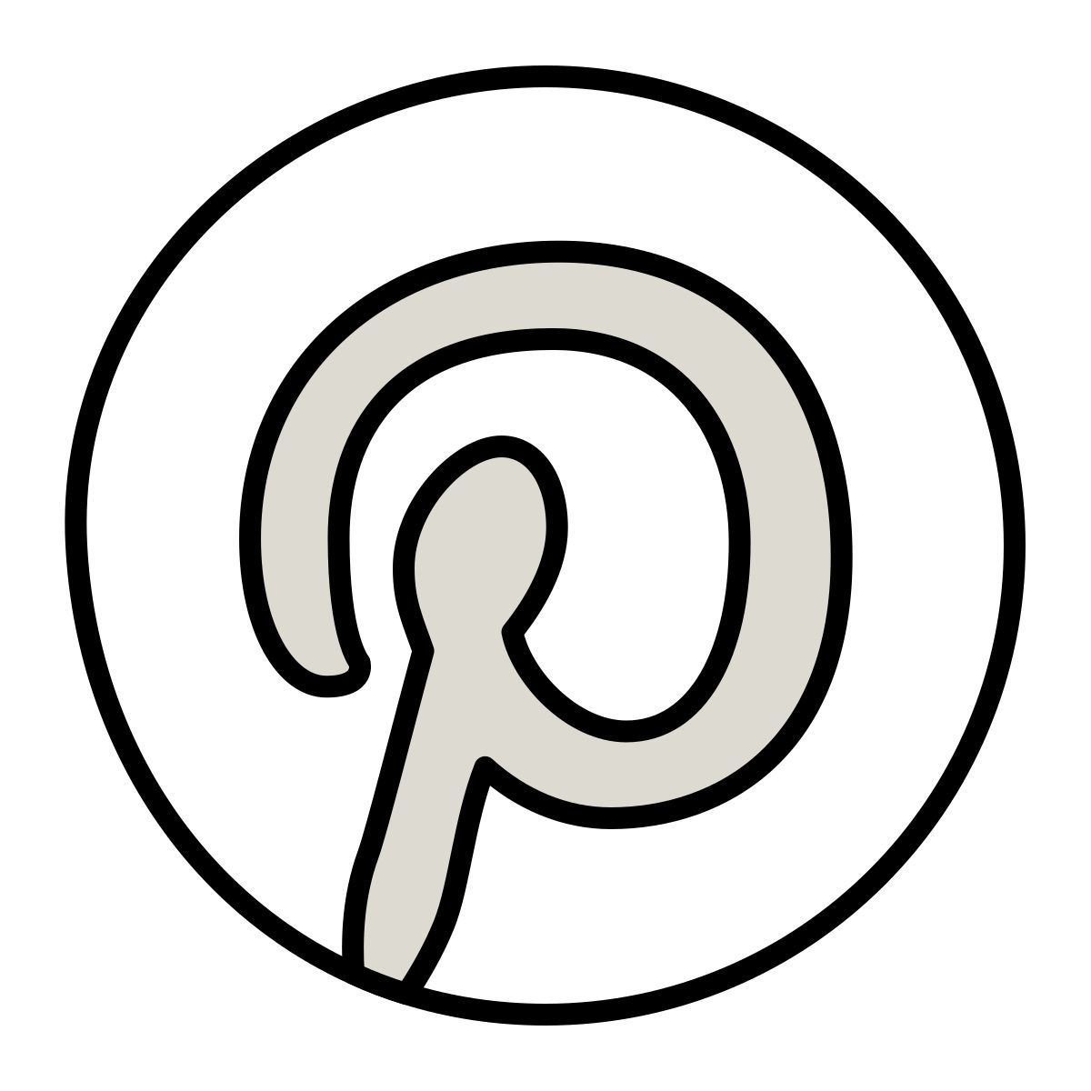 claude hand drawn style pinterest icon