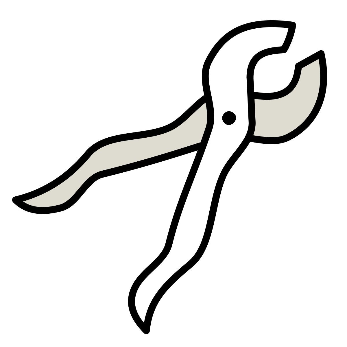 claude hand drawn 스타일 펜치 아이콘