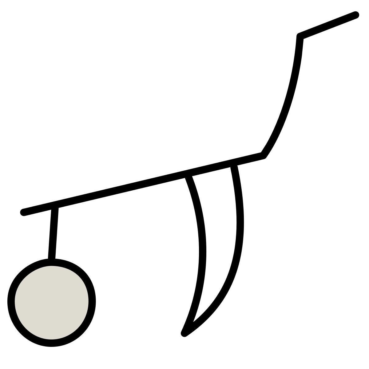 icona aratro claude hand drawn stile