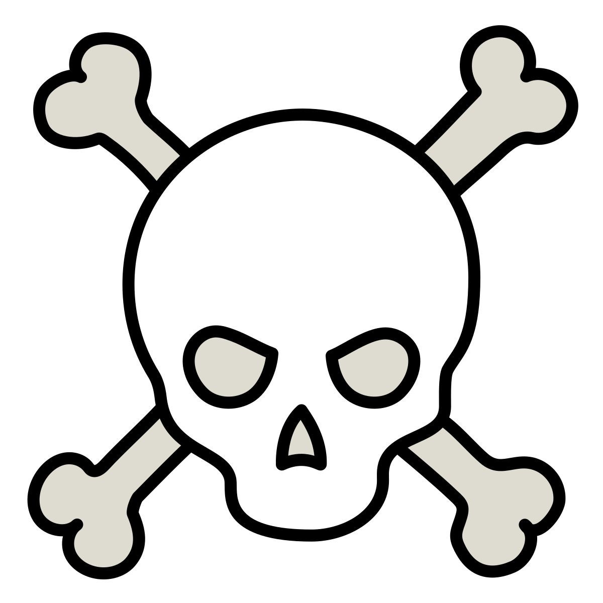 claude hand drawn style poison icon