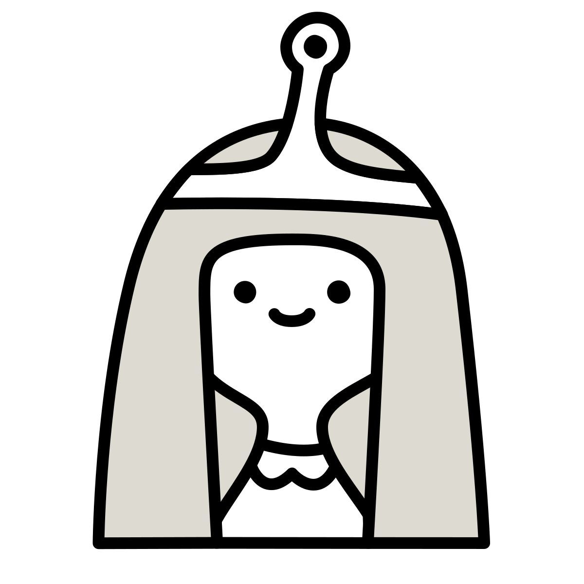 icon chiclete de princesa claude hand drawn estilo
