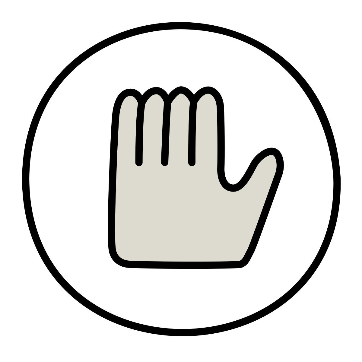 icon privado claude hand drawn estilo