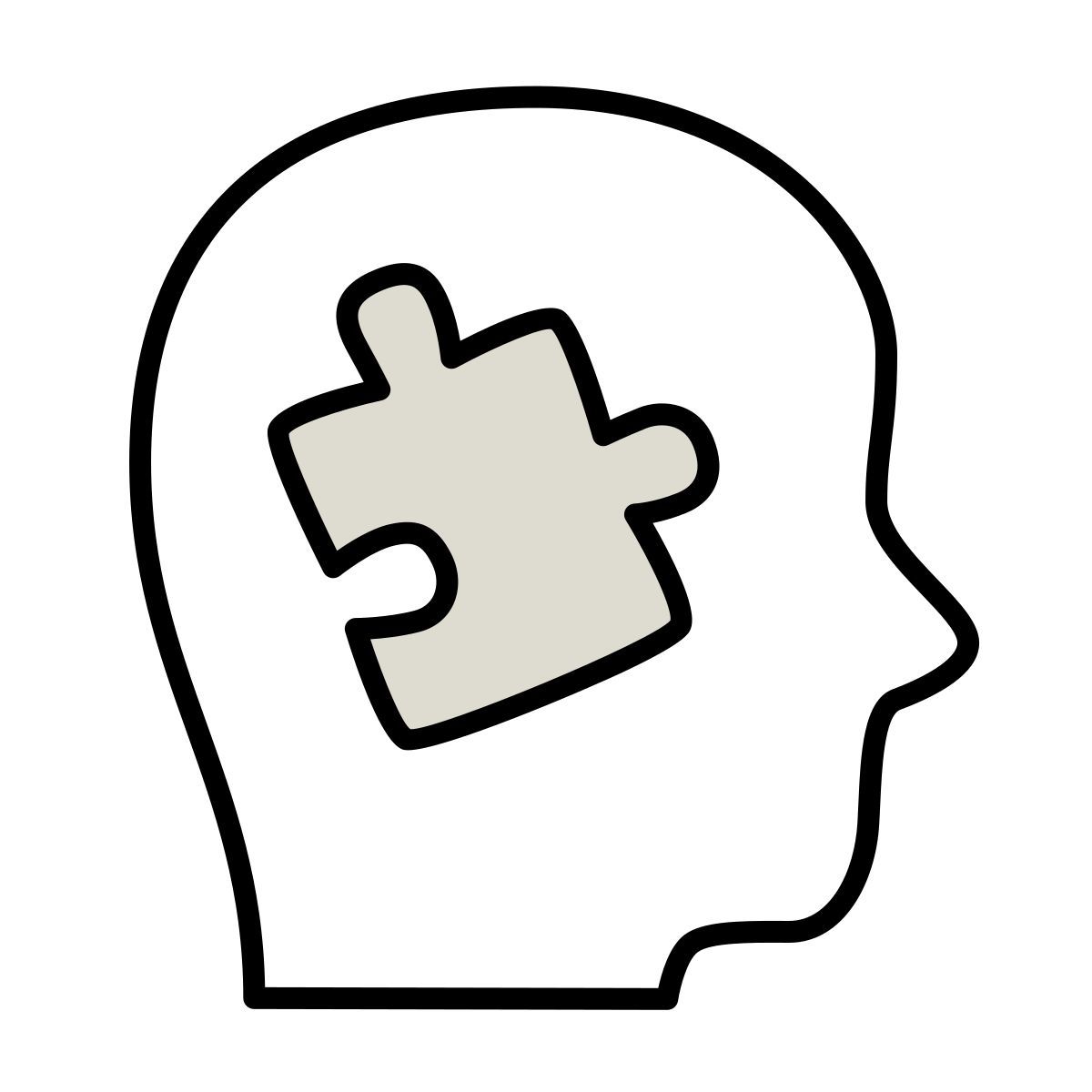 claude hand drawn Stil problemlösende fähigkeiten Icon