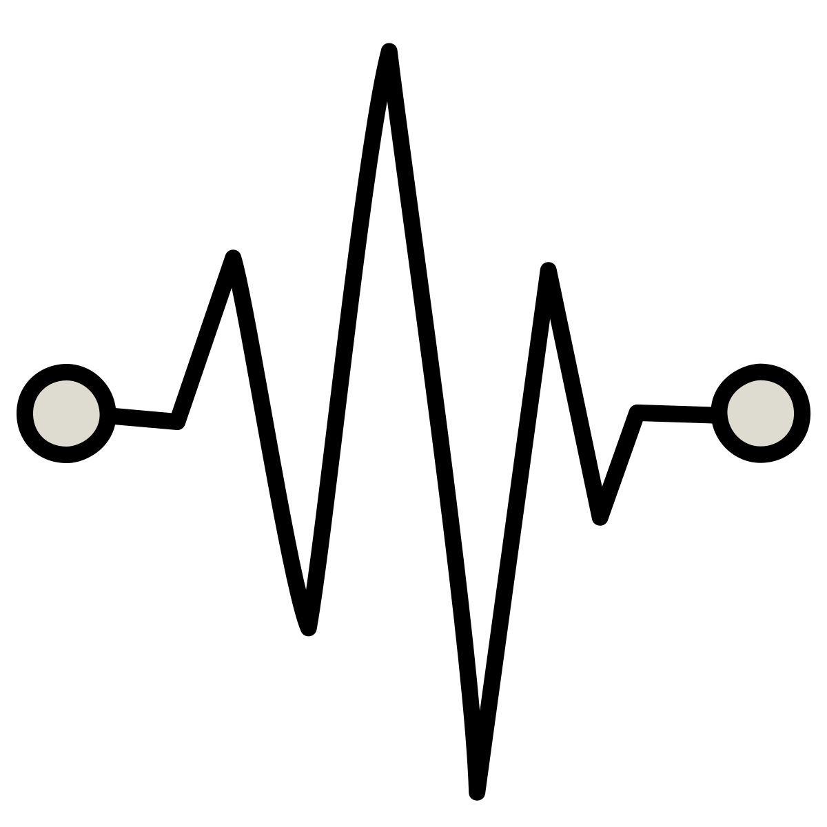 claude hand drawn Stil puls Icon