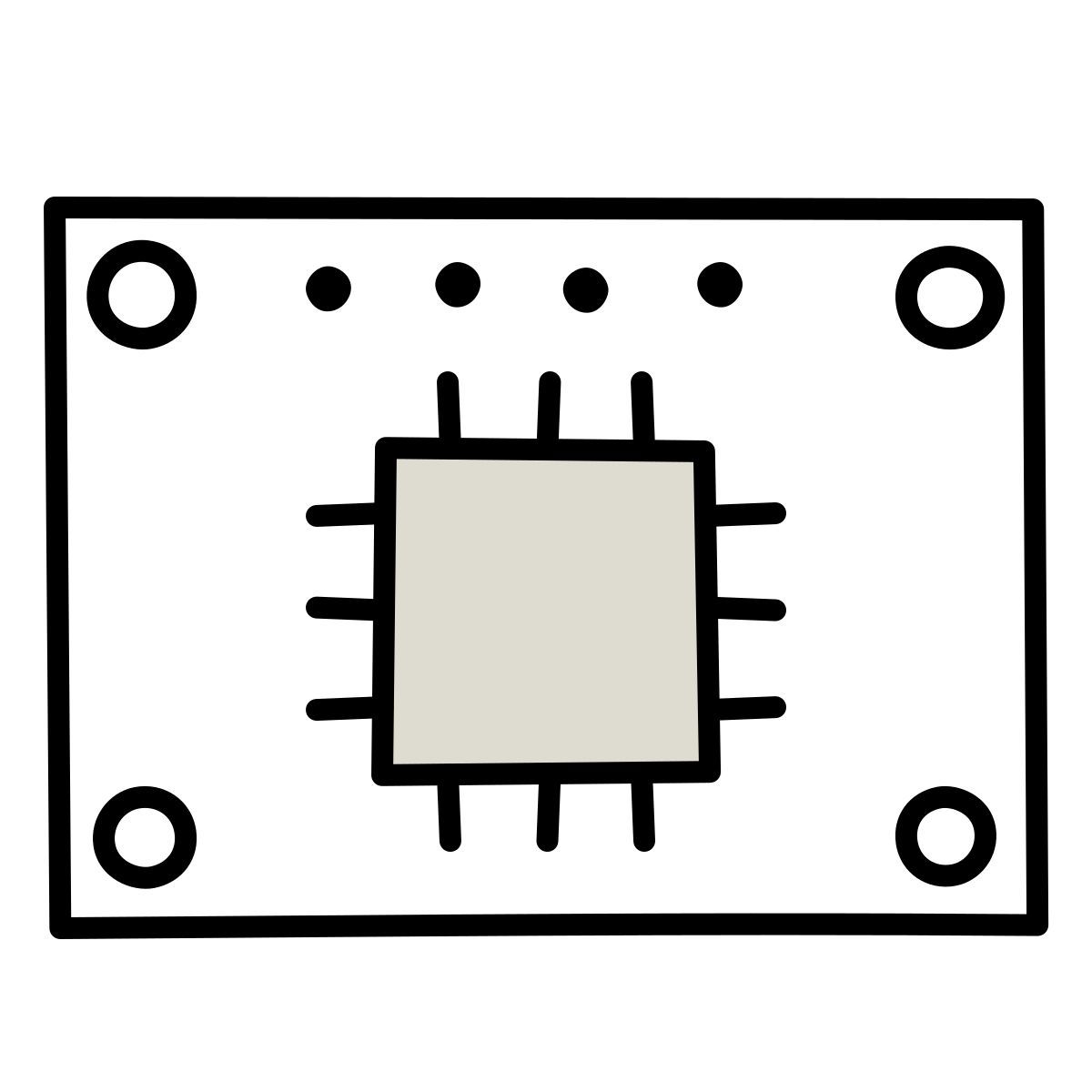 claude hand drawn 风格 raspberry pi zero 图标
