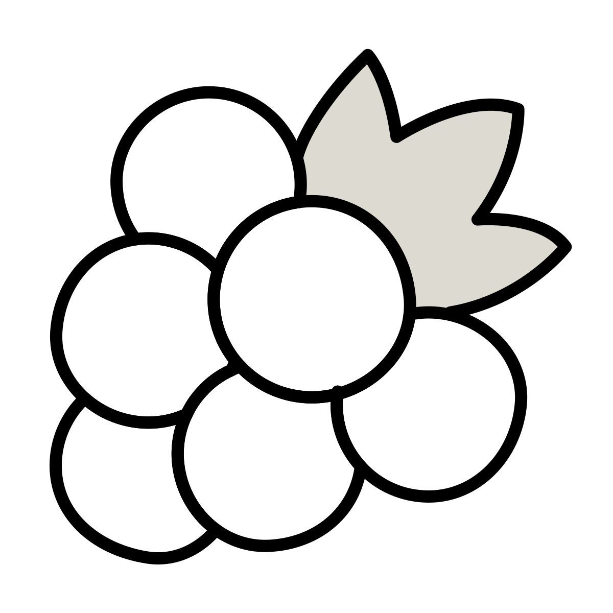 icon framboesa claude hand drawn estilo