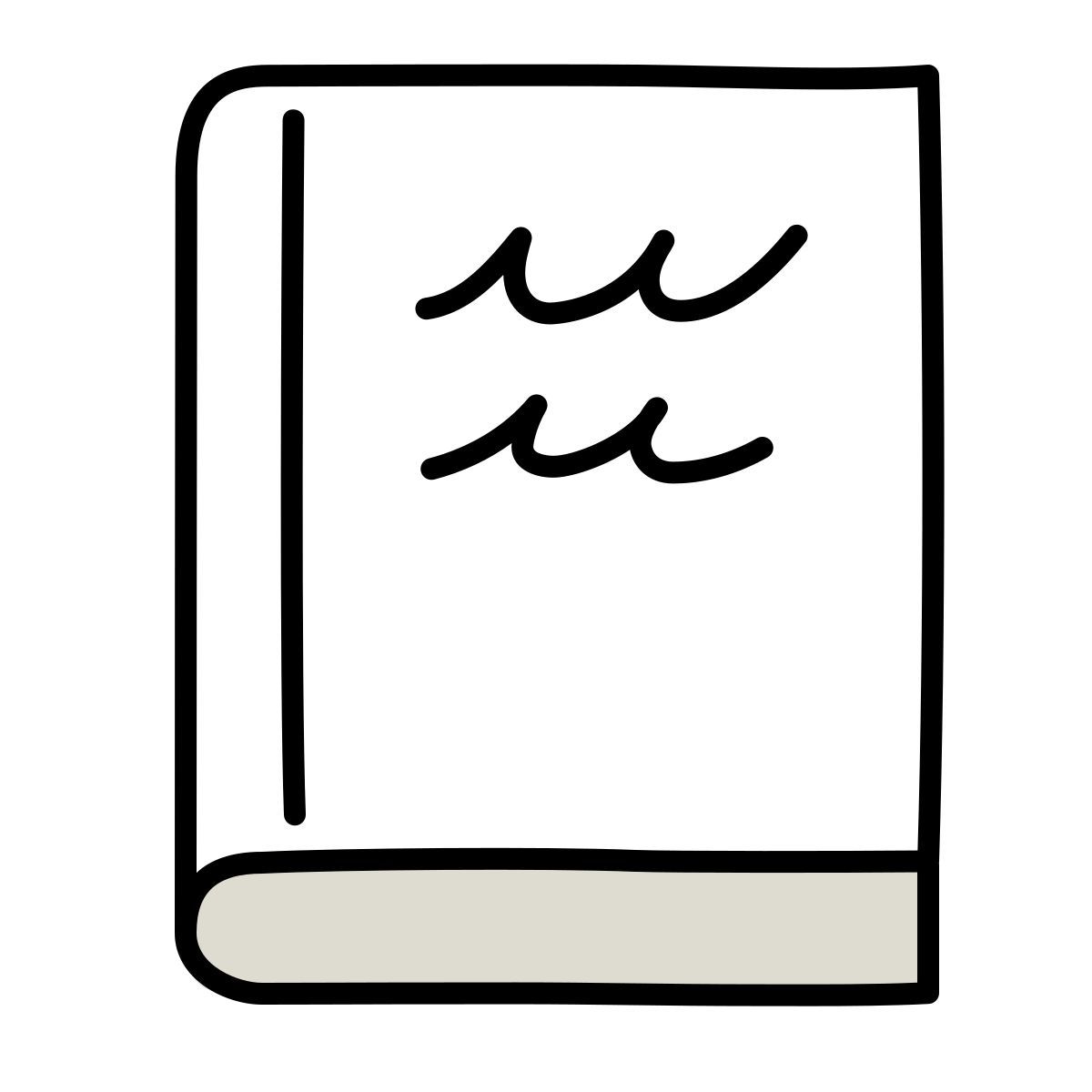 claude hand drawn style 読む icon
